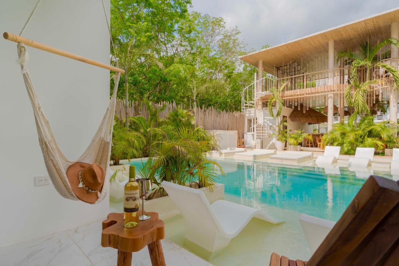 Beautiful Swim-Up Studio With Private Terrace, Pool And Jungle Gym Tulum Extérieur photo