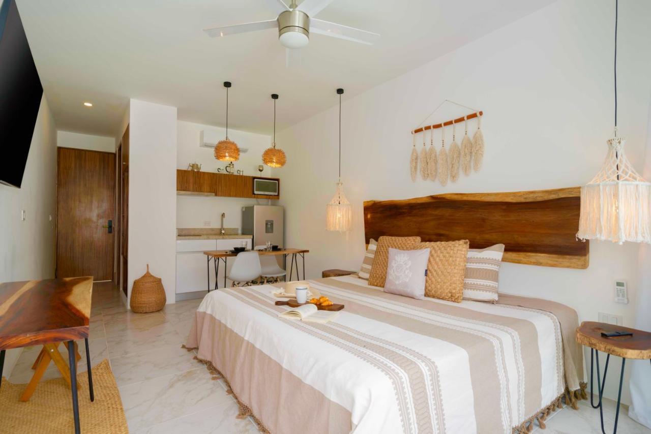 Beautiful Swim-Up Studio With Private Terrace, Pool And Jungle Gym Tulum Extérieur photo